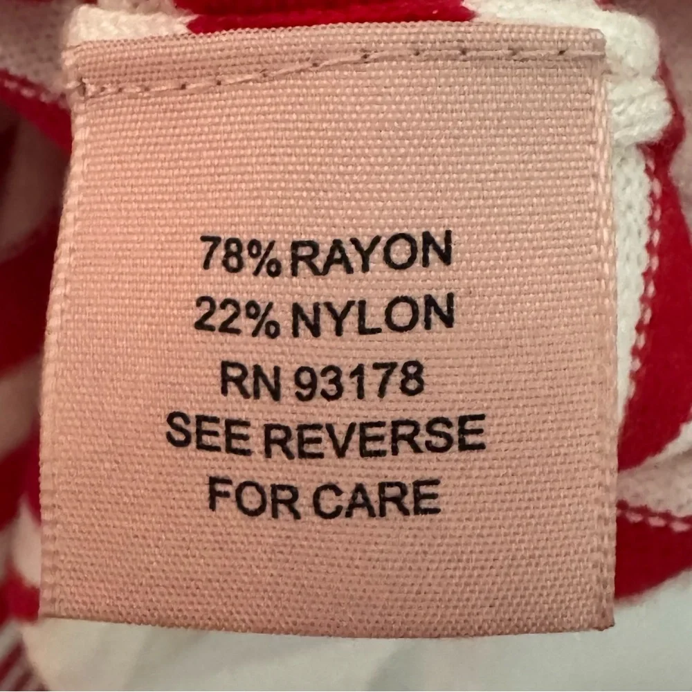 Philosophy Republic Red White Striped Lightweight Sweater Heart – Size 1X - Picture 4 of 6